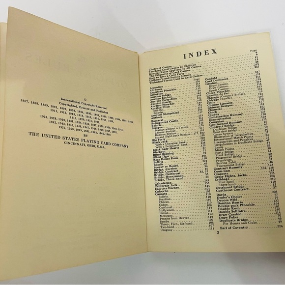 Vintage 1960’s Paperback Official Rules of Card Games 60th Edition - Picture 4 of 5